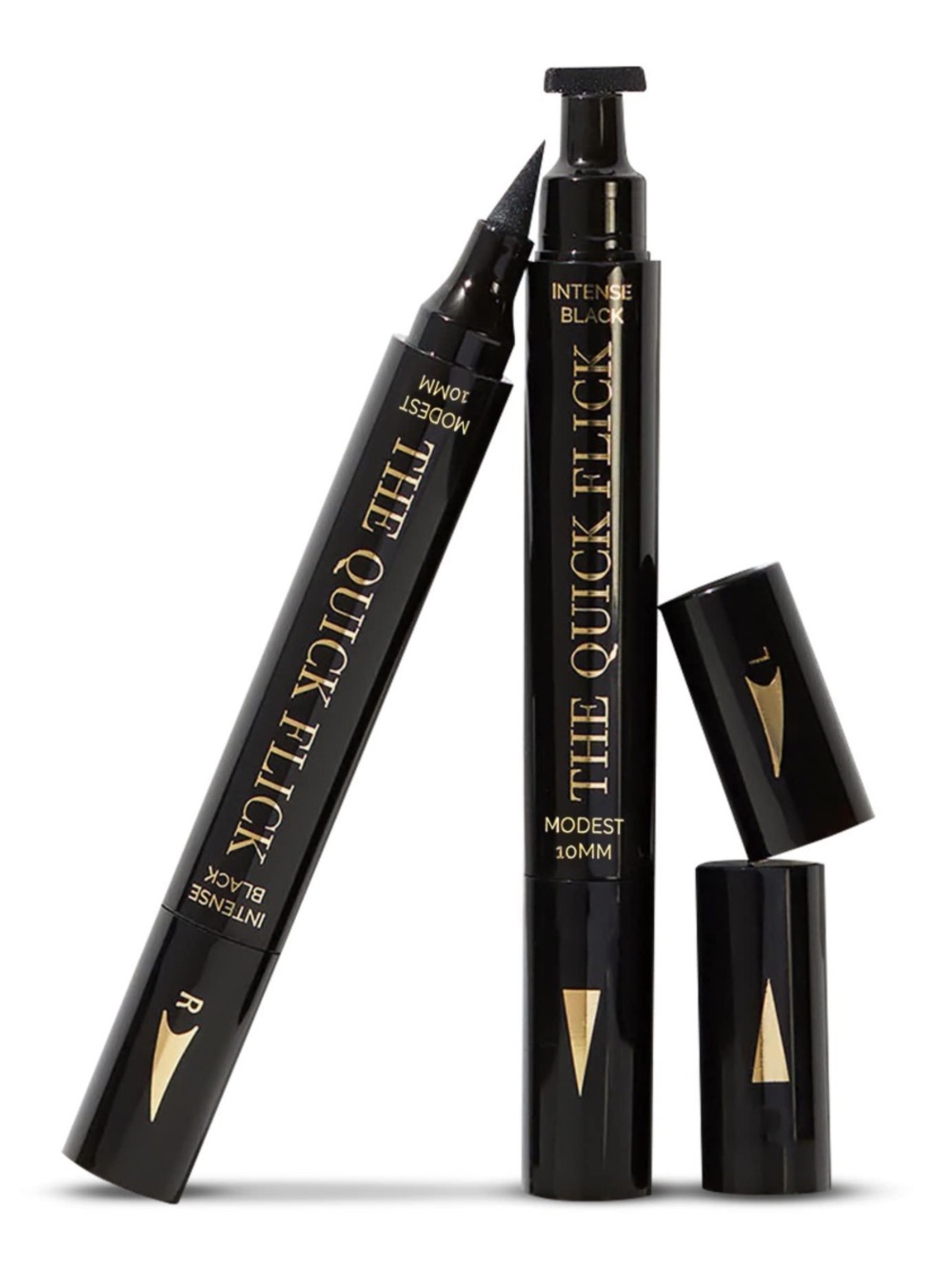 The Quick Flick Winged Eyeliner Stamp in Modest (10mm) Intense Black 7ml NEW